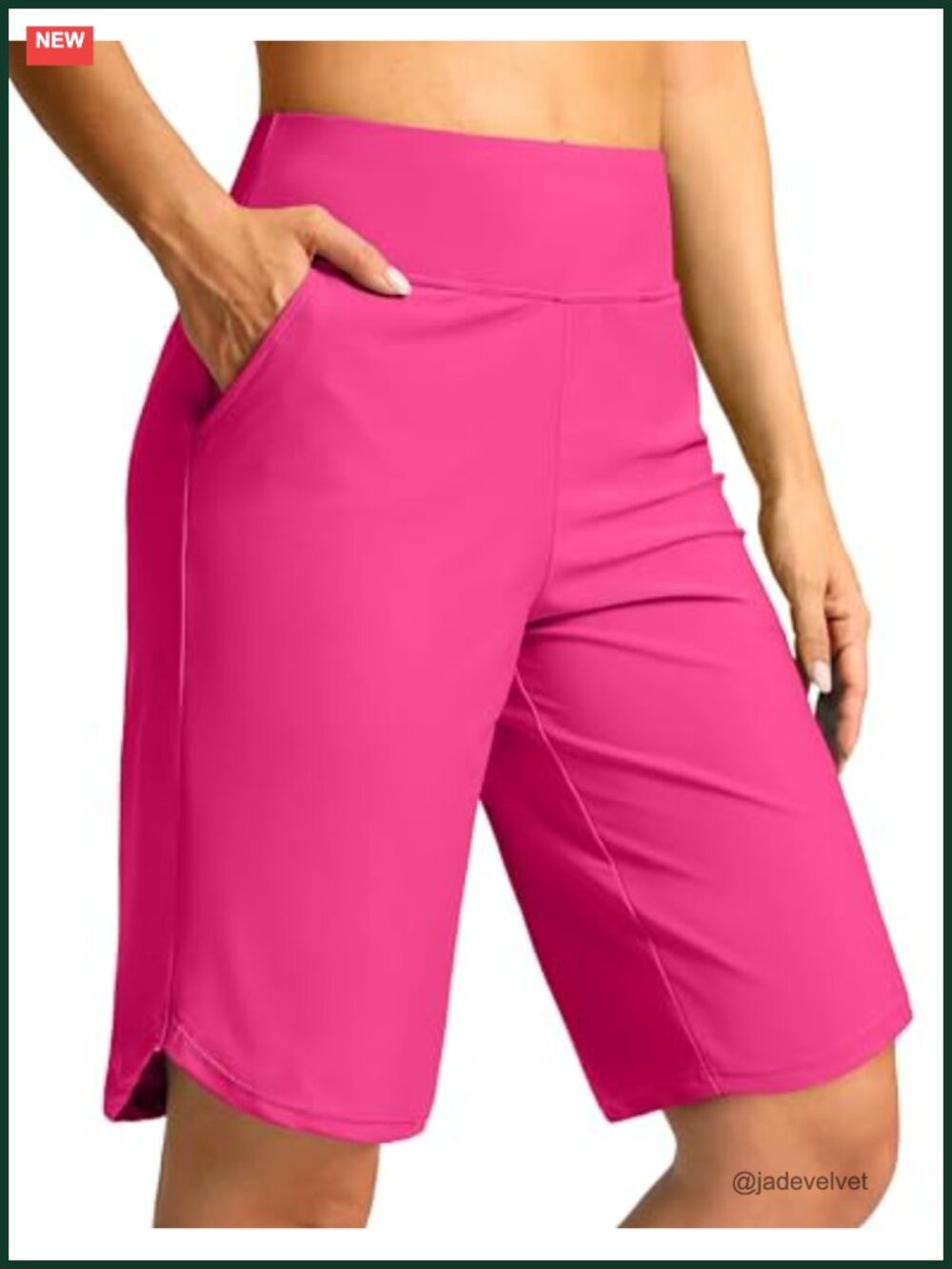 Women's Swim Board Shorts 11" Knee Length with Pockets UPF 50+ Quick Dry